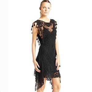 Jean Paul Gaultier Fiesta Crochet Black Dress